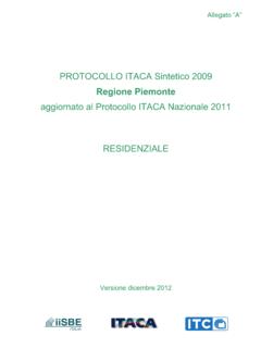 Protocollo ITACA 2009 Regione Piemonte agg. al PI ...