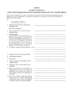 FORM 20 [See Rule 47 and Rule 53A] APPLICATION FOR …