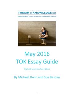 May!2016!! TOK!Essay!Guide! - Weebly