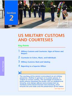 US MILITARY CUSTOMS AND COURTESIES - University of …