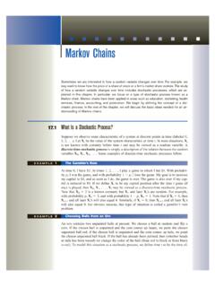 Markov Chains - University of Washington