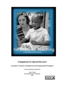Strategies for Effective Teaching - ERIC