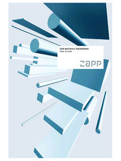 Zapp Materials engineering Tool Alloys - Metaling
