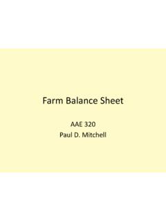 Farm Balance Sheet Analysis - Agricultural &amp; Applied …