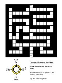 Work out the route out of the West maze. - Primary Resources