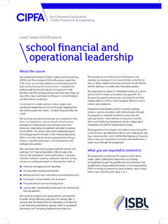 Level Seven Certificate in school financial and ... - ISBL