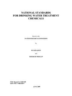 NATIONAL STANDARDS FOR DRINKING WATER …