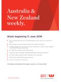 Australia New Zealand weekly. - Westpac