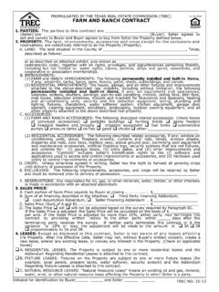 Contract Concerning Page 1 of 11 FARM AND RANCH …