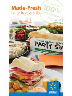 Made-Fresh Party Trays &amp; Subs