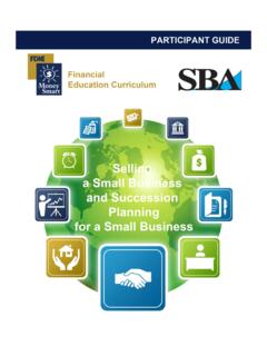 Selling a Small Business and Succession Planning for ... - SBA