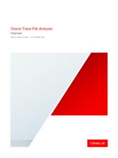Oracle Trace File Analyzer Report