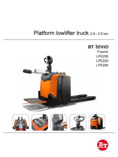 LPE200 LPE220 LPE250 - bt-forklifts.com