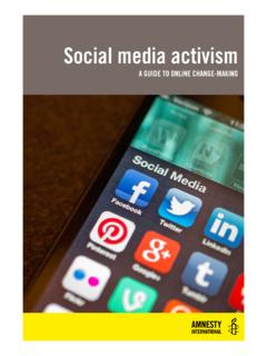 Social media activism - Amnesty International Australia