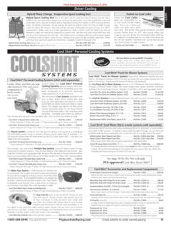 Cool Shirt&#174; Personal Cooling Systems - Pegasus Auto Racing