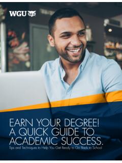 EARN YOUR DEGREE! A QUICK GUIDE TO ACADEMIC SUCCESS.