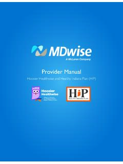 HHW/HIP Provider Manual - MDwise