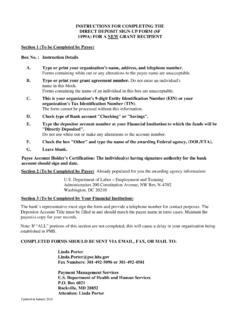 SF-1199 Form and Instructions - DOL