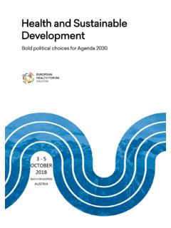 Health and Sustainable Development