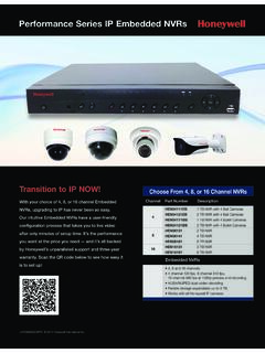 Performance Series IP NVRs - Video Systems
