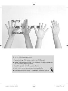 hISTORY OF EDUCATION