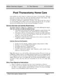 Thoracotomy Home Care - Mobile Vet Surgeon