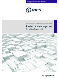 RICS professional standards and guidance, global Real ...