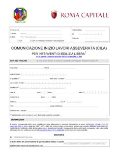 INIZIO LAVORI (CILA) - comune.roma.it