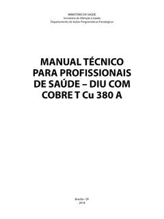 MANUAL T&#201;CNICO PARA PROFISSIONAIS DE SA&#218;DE – DIU …