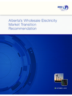 Alberta’s Wholesale Electricity Market Transition ...