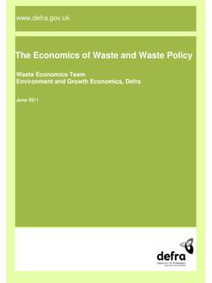 The Economics of Waste and Waste policy - GOV.UK