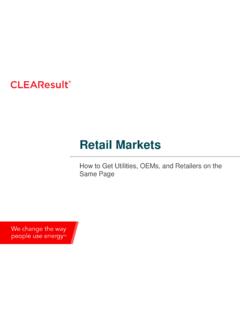 Retail Markets - aceee.org