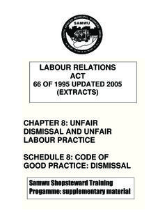 Extracts from the LRA - www.samwu.org.za
