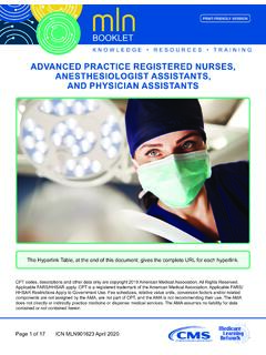 Advanced Practice Registered Nurses, Anesthesiologist ...