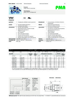 VNV - PMA - Conduit &amp; fittings