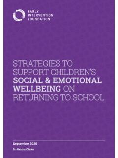 STRATEGIES TO SUPPORT CHILDREN’S SOCIAL