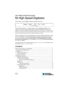 NI High-Speed Digitizers Getting Started Guide - …