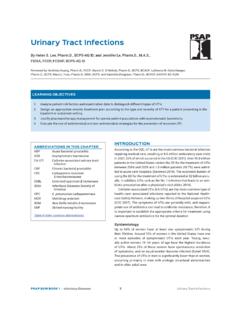 Urinary Tract Infections - ACCP