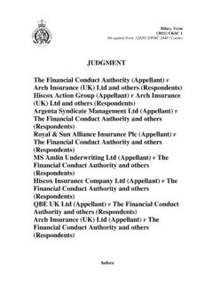 The Financial Conduct Authority and others (Appellant ...