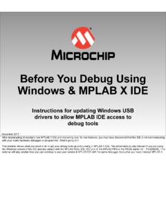 Before You Debug Using Windows &amp; MPLAB X IDE