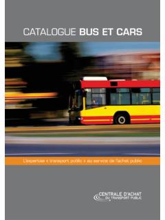 CATALOGUE BUS ET CARS - Agir Transport
