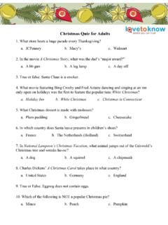 Christmas Quiz for Adults