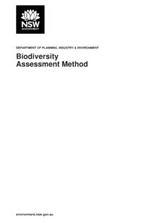 Biodiversity Assessment Method - Office of Environment …