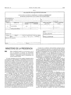MINISTERIO DE LA PRESIDENCIA - boe.es