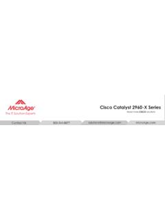 Cisco Catalyst 2960-X Series - MicroAge