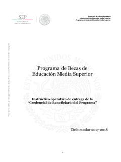 Programa de Becas de Educaci&#243;n Media Superior