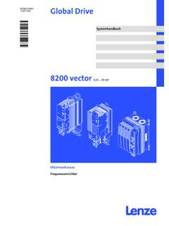Systemhandbuch E82EV 8200 vector 0.25-90kW - Lenze