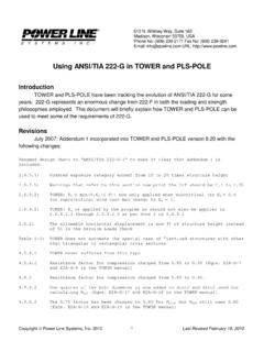 Using ANSI/TIA 222-G in TOWER and PLS-POLE