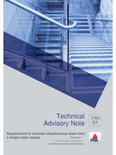Technical Advisory Note - FPA Australia