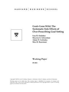 Goals Gone Wild: The Systematic Side Effects of Over ...